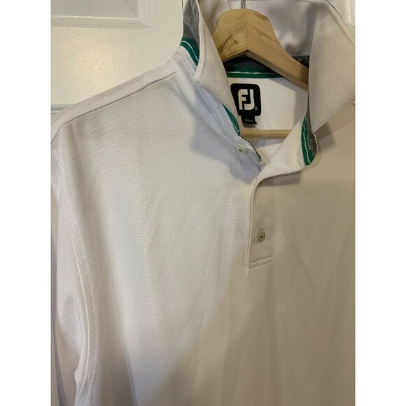 FOOTJOY‎ Men’s Sz Size M White Golf Polo Shirt - Picture 7 of 8